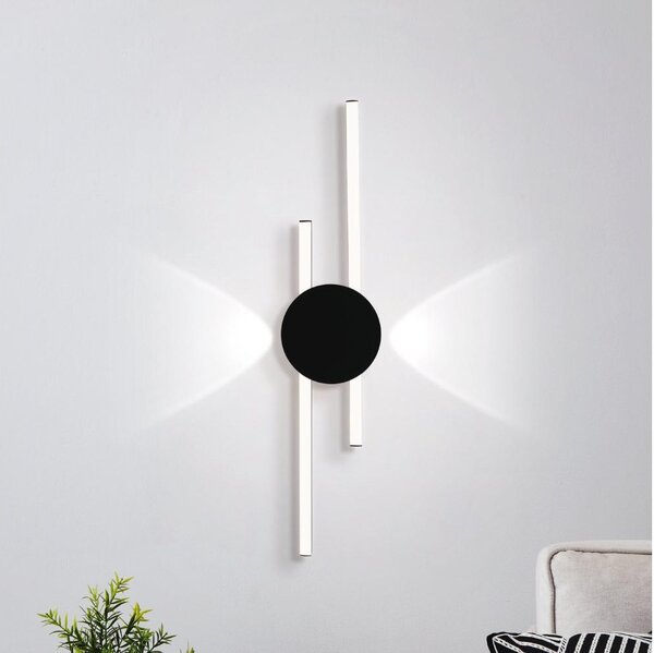 Eglo 902123 - Aplică LED de perete VENTICELLO, LED 20W/230V + LED 0,91W, neagră