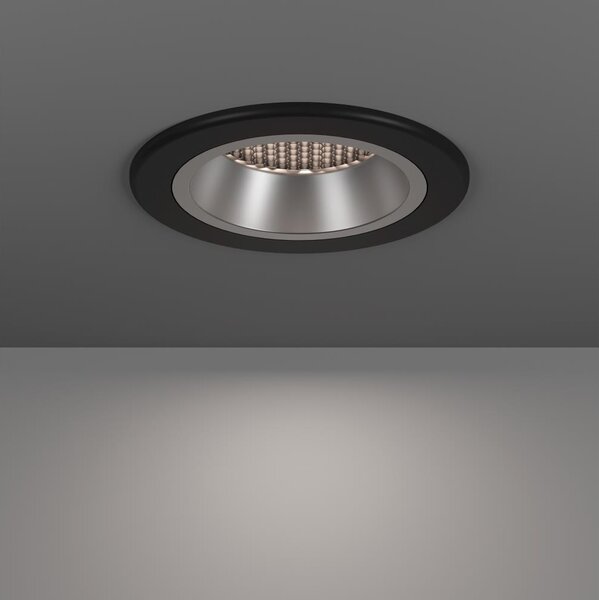 Eglo 902298 - Plafonieră LED YEBRA-Z RGBW, dimabilă, cu sticlă fumurie, LED/4,8W/230V IP44, negru