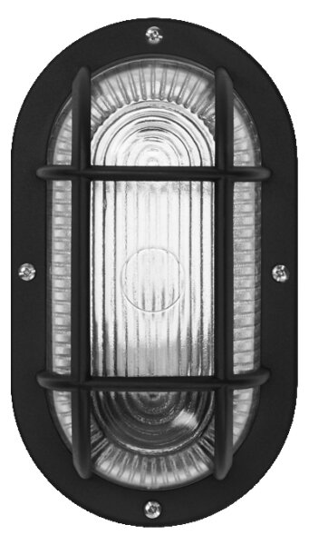 Osram - Aplică de exterior BULKHEAD 1xE27/10W/230V IP54 neagră