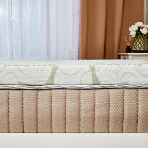 Saltea de protecţie cu spumă cu memorie BAMBOO Comfort 90 x 190 x 4 cm