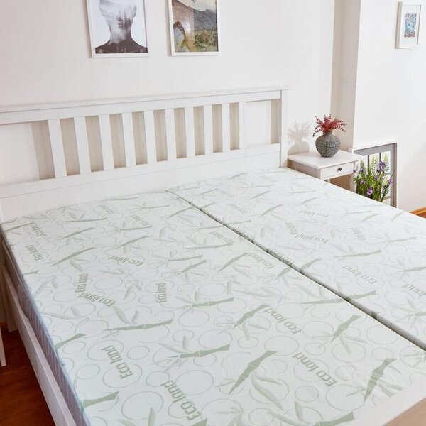 Saltea de protecţie cu spumă cu memorie BAMBOO Comfort 90 x 190 x 4 cm