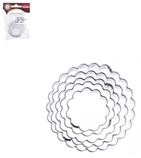 Forme din inox CERCULEŢ, 5 buc