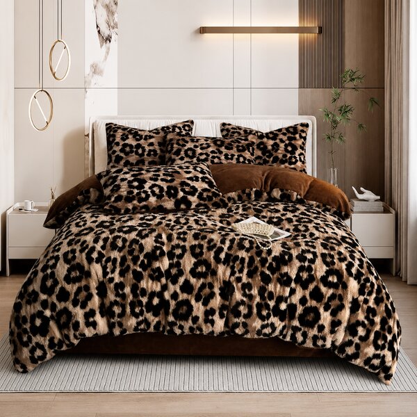 Lenjerie de pat cocolino Chinchilla, 6 piese, 200x230 cm, TM04