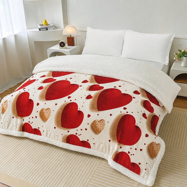 Patura pufoasa cu blanita, 200x230 cm, PMB040