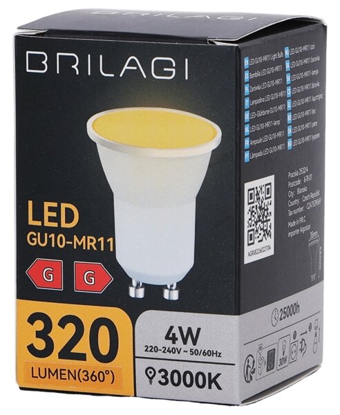 Bec LED MR11 GU10/4W/230V 3000K - Brilagi
