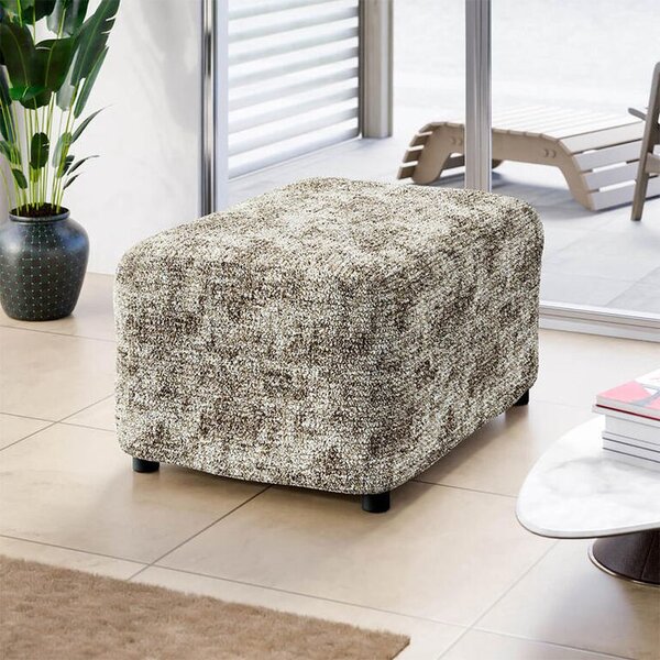 Huse bielastice MARMO bej taburet (40 x 40 x 40 cm)