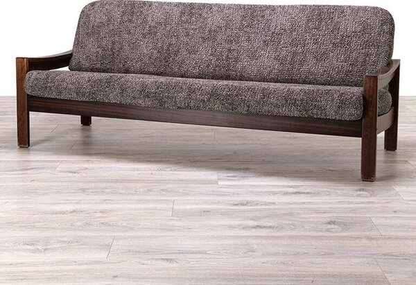 Huse bielastice MARMO maro 3fotoliu cu manere de lemn (l. 150 - 200 cm)