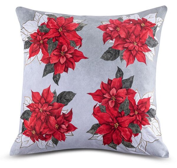 Set 3 feţe pernuţe POINSETTIA, 45 x 45 cm