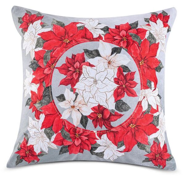 Set 3 feţe pernuţe POINSETTIA, 45 x 45 cm