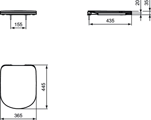 Ideal Standard Tempo capac wc SoftClose alb T679401