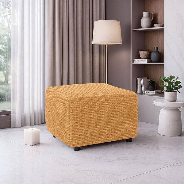 Huse super elastice RUBINIA aurii taburet (40 - 60 cm)
