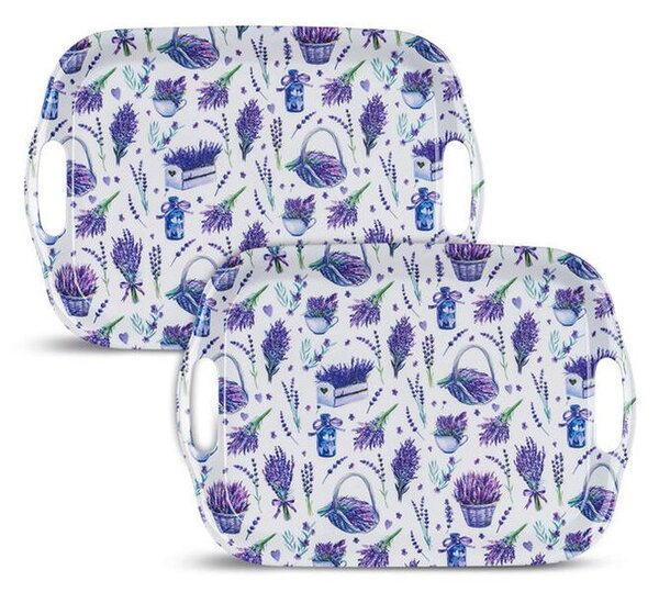 Set de tăvi din melamină LAVENDER 36 x 25,5 cm 2 buc
