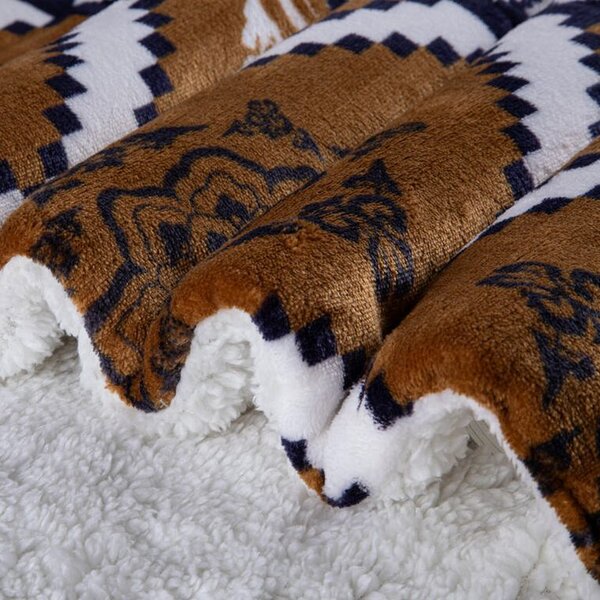 Set blăniţă miel AZTEC 2 buc