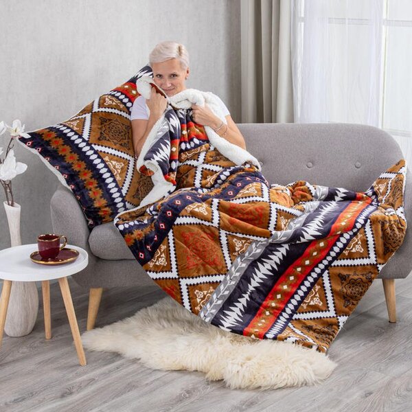 Set blăniţă miel AZTEC 2 buc
