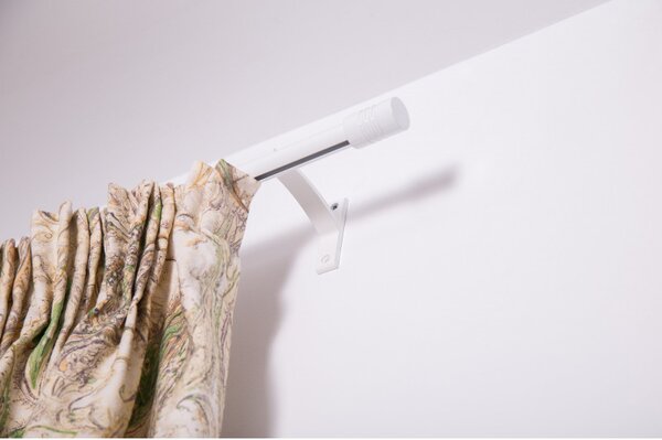 Galerie perdea cu sina, Blenda, dubla alba, aluminiu