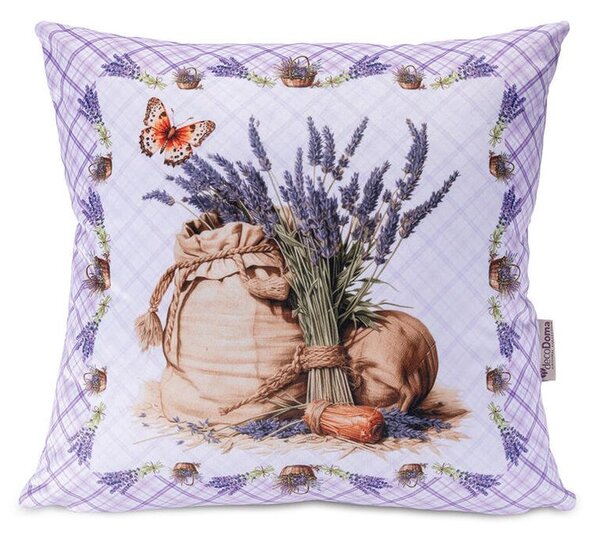 Set de 3 fețe pernuțe LAVANDĂ 45 x 45 cm