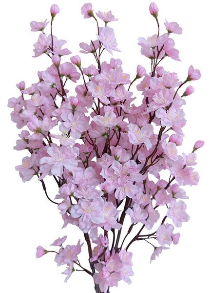 Buchet de crenguțe CIREȘ roz 78 cm, 3 buc