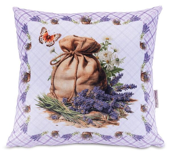 Set de 3 fețe pernuțe LAVANDĂ 45 x 45 cm