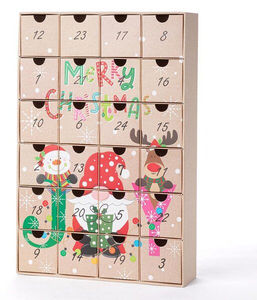 Calendarul de Advent cu sertare PAPER spiriduș