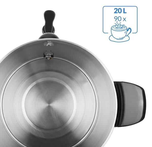 Monzana Încălzitor pentru vin/ceai COZY, 20l, argintiu