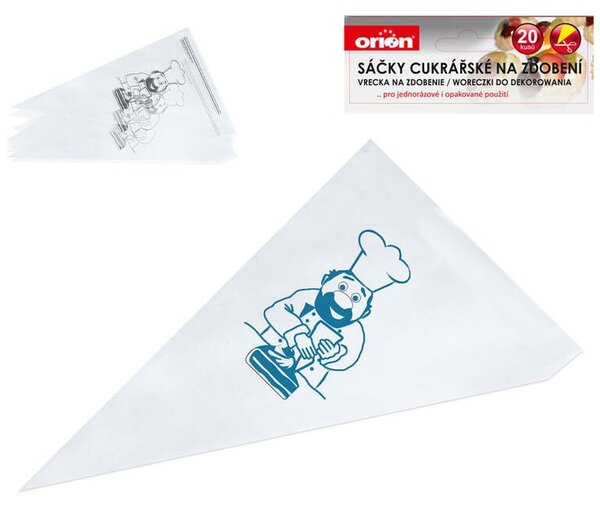 Sac pentru decorare cu 20 bucăţi lungime 39,5 cm