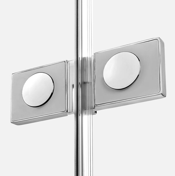 New Trendy Avexa cabină de duș 100x100 cm pătrat crom luciu/sticlă transparentă EXK-1485