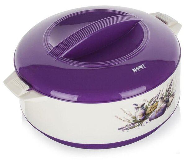 Bol termo cu capac BANQUET Lavender 2,5 l
