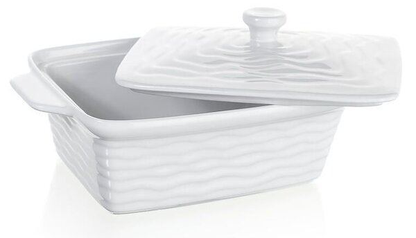 Formă dreptunghiulară de copt cu capac CULINARIA White 28 x 18 cm