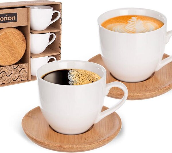 Set de 6 ceşti cu suport BAMBUS 110 ml