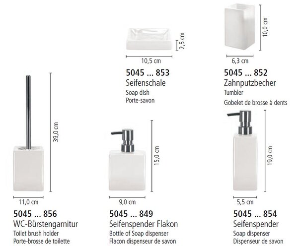 Kleine Wolke Flash dozator săpun 350 ml alb 5045114854