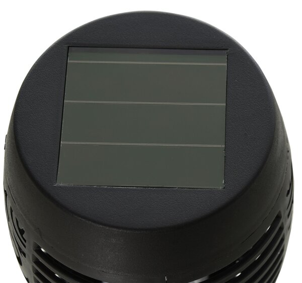 Outsunny Set 4 Lămpi LED de Exterior cu Energie Solară și Țăruși, Ø12x72 cm, Negru | Aosom Romania