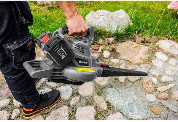 Aspirator de grădină Energy+ 36V Li-lon, 2în1, capacitate sac 35L, fără baterie 58G036 GRAPHITE