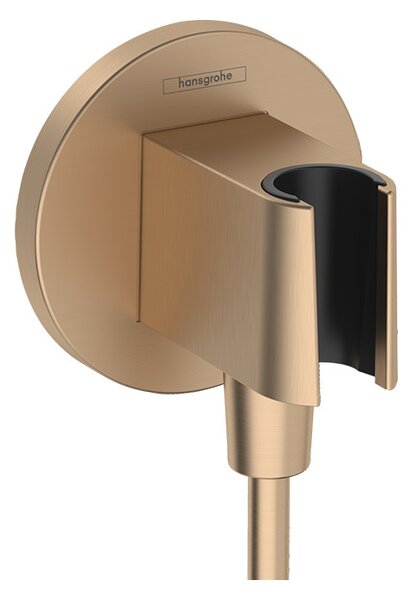 Racord de dus, Hansgrohe, FixFit S, cu suport pentru para, bronz periat
