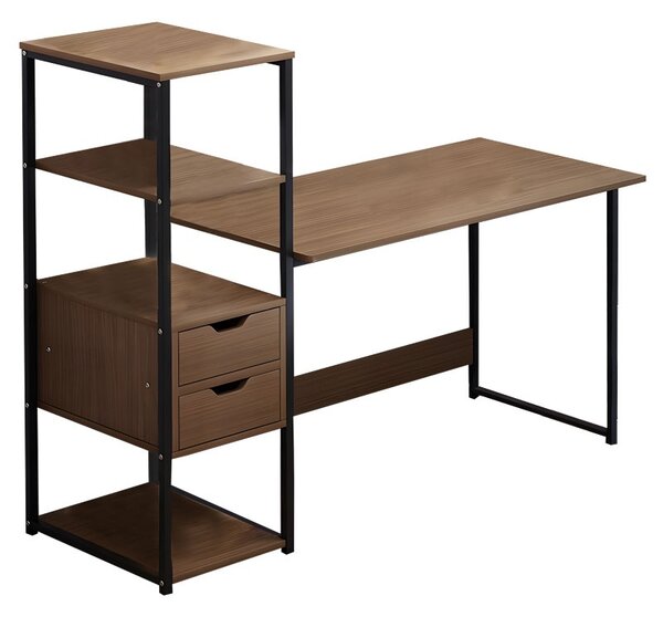 Birou cu biblioteca Zayn ΙΙ Pako World Nuc 107x40x110 cm