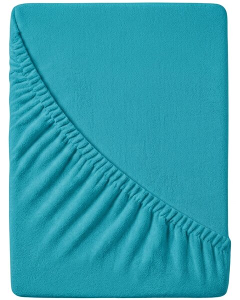 Cearsaf Frotir cu elastic EXCLUSIVE 140x200 cm turcoaz