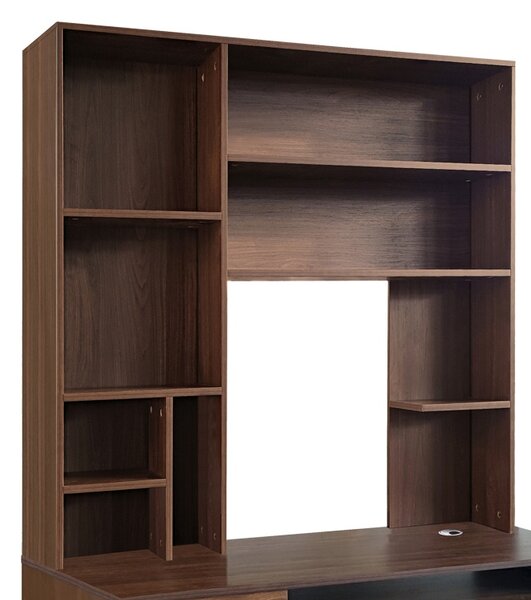 Birou cu biblioteca Novelty Pako World Nuc 120x55x182 cm