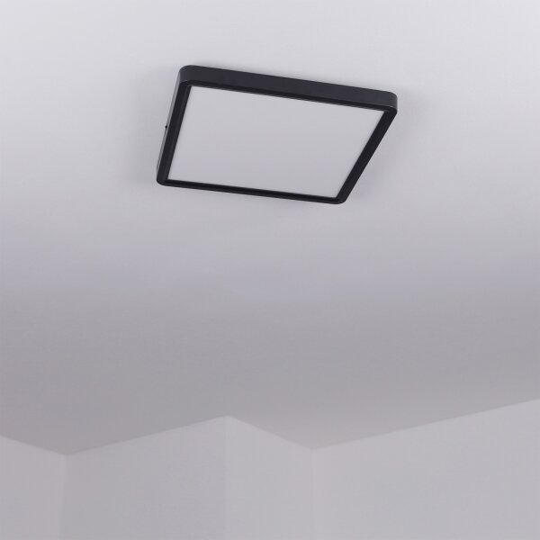 Brilagi - Plafonieră LED ESTELA SQUARE LED/24W/230V 31x31 cm neagră