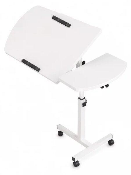 Masă reglabilă pentru laptop – 60×40×(27–40) cm–WHITE