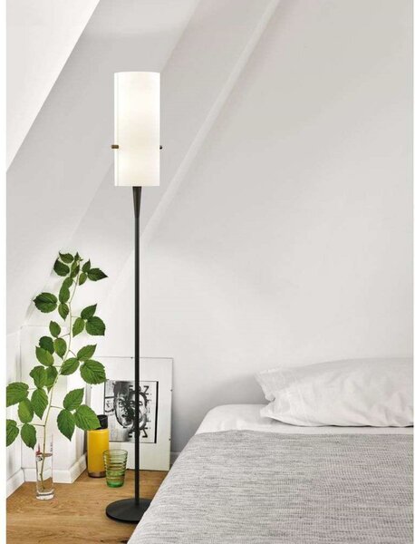 Lampadar Serien Lighting, reglabil, Negru, Camera de zi, Metal
