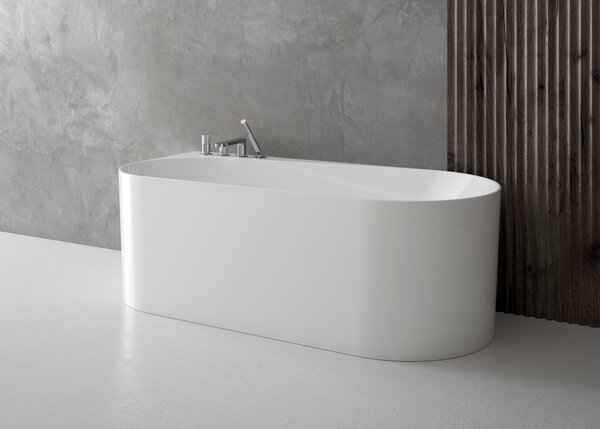Ksuro 04 cadă freestanding 170x78 cm ovală alb 32008000