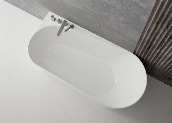 Ksuro 04 cadă freestanding 170x78 cm ovală alb 32008000