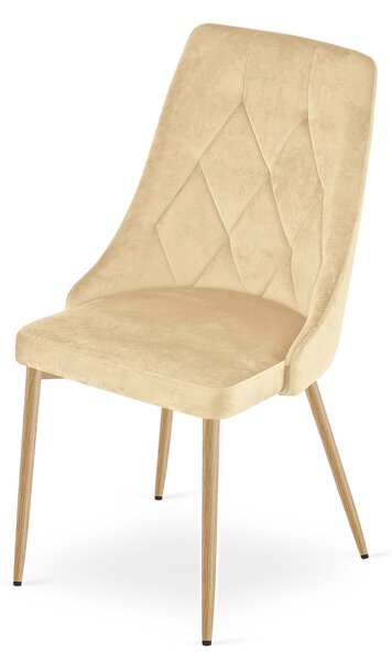 Scaun de dining IMOLA VELVET, bej