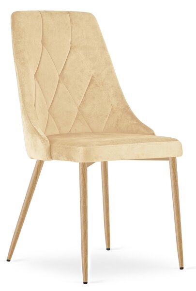 Scaun de dining IMOLA VELVET, bej