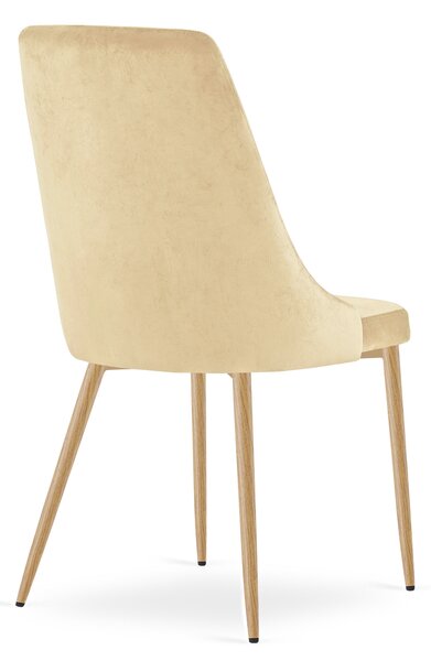 Scaun de dining IMOLA VELVET, bej