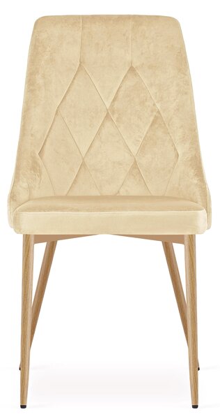 Scaun de dining IMOLA VELVET, bej