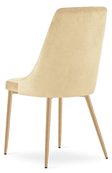 Scaun de dining IMOLA VELVET, bej