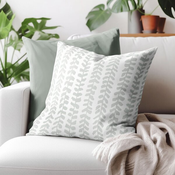 Goldea față de pernă 100% bumbac - frunze scandinave 70 x 80 cm