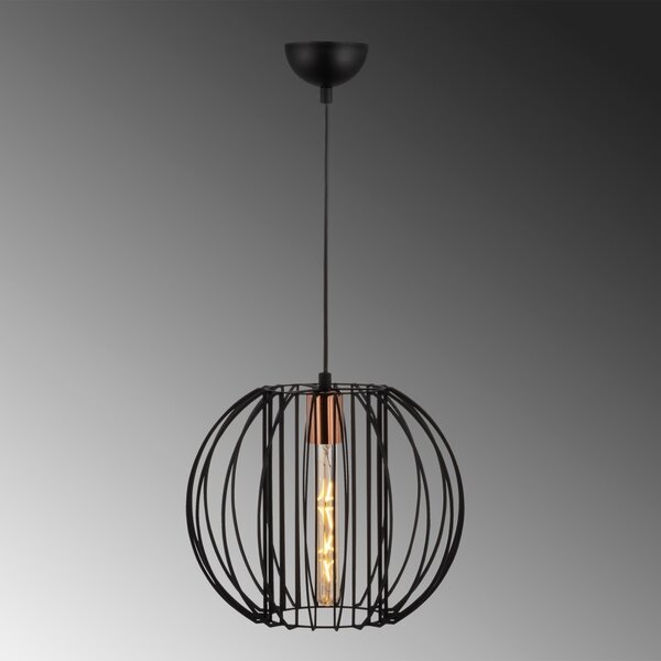 Lustra Fellini Negru 33x33x124 cm
