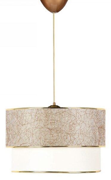 Lustra cu o singura lumina PWL-1089, E27 alb-auriu, 30x70 cm