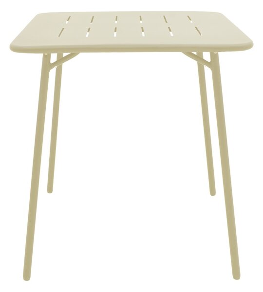 Set 3 masa si scaune gradina, Deraby, Crem, 70x70x73 cm